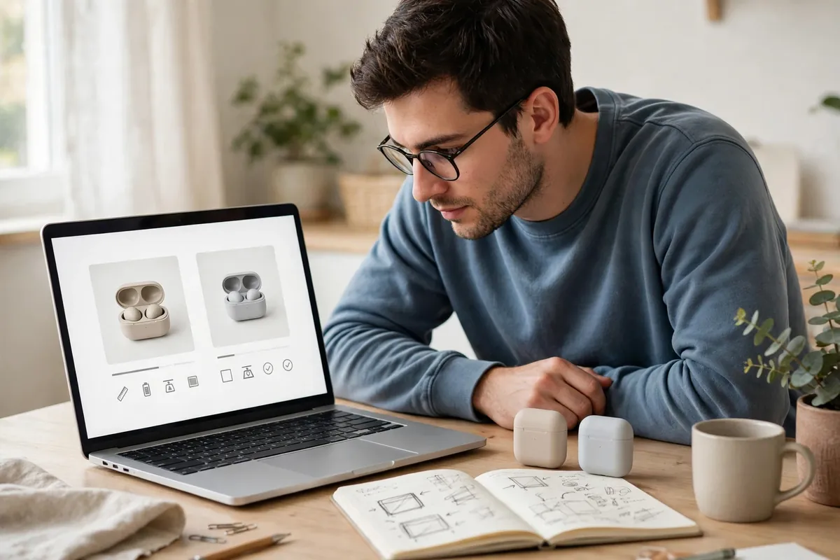 Checking product specs and details