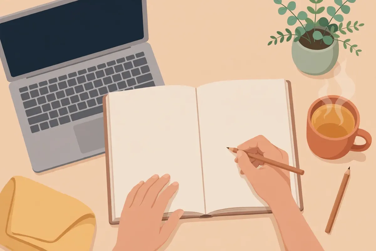 Checking own bills in notebook