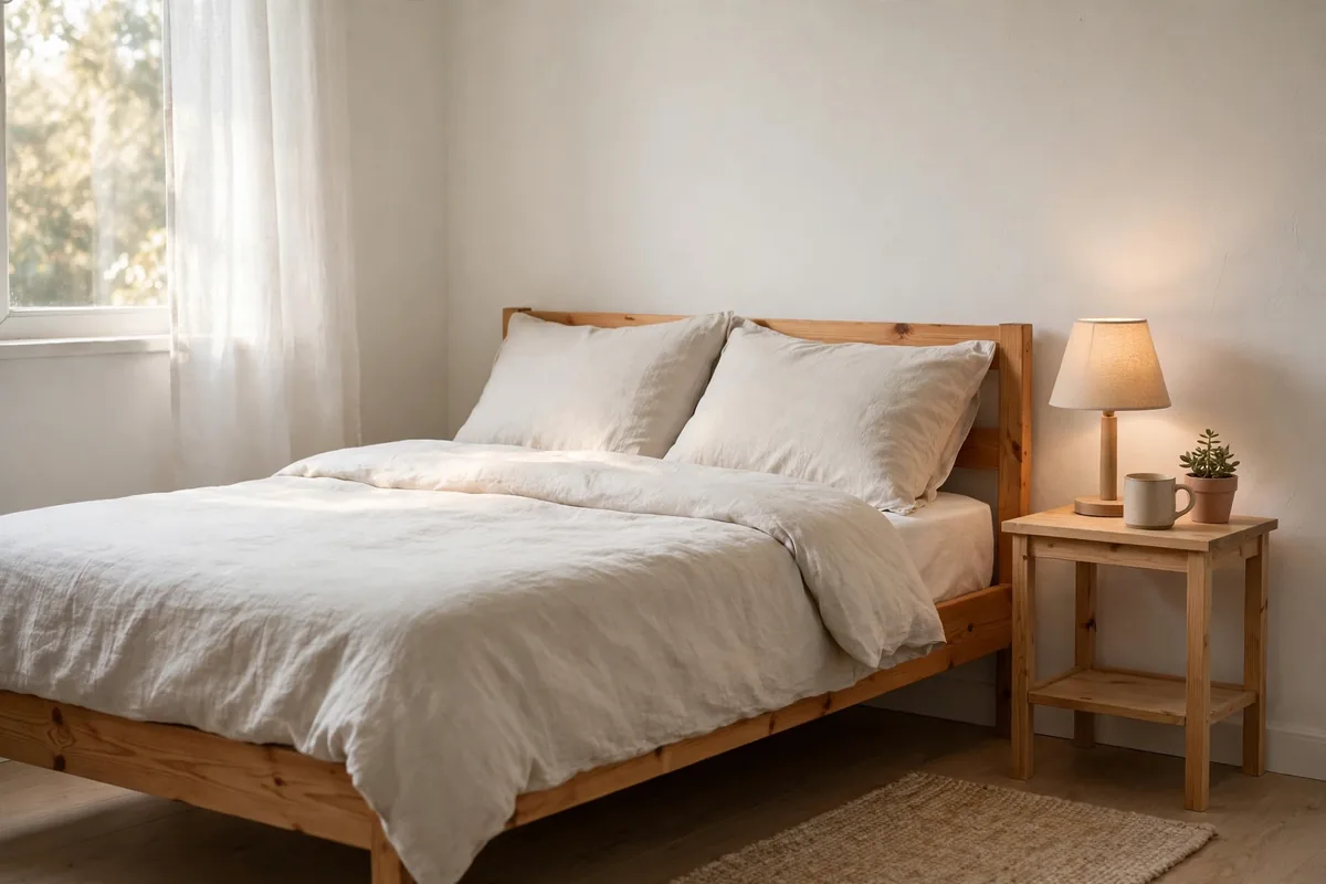 Simple bedroom on a budget