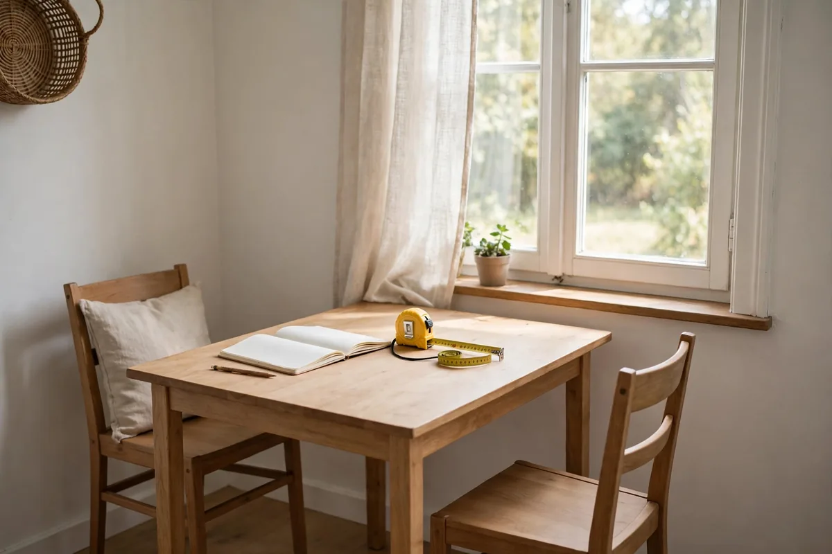Simple dining corner planning