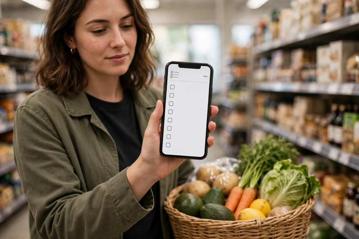 Smart shopping app list
