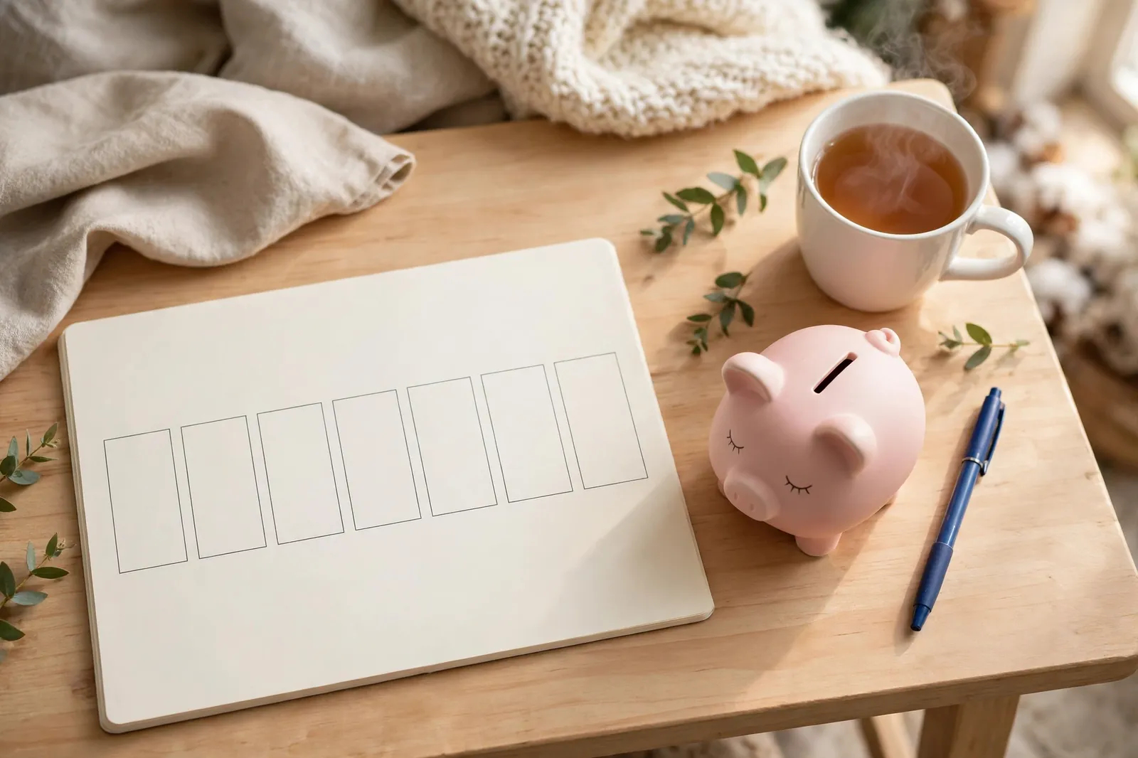 Money-saving routine calendar